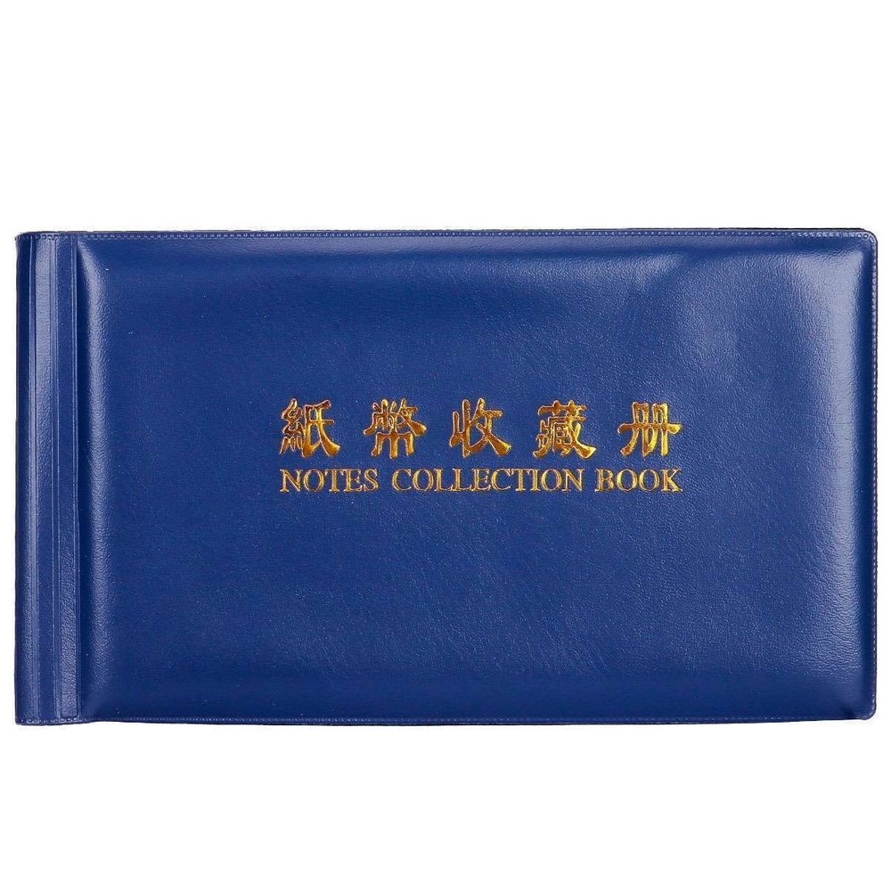 60pcs Paper Money Currency Banknote Collection Album Pocket Book Storage Black