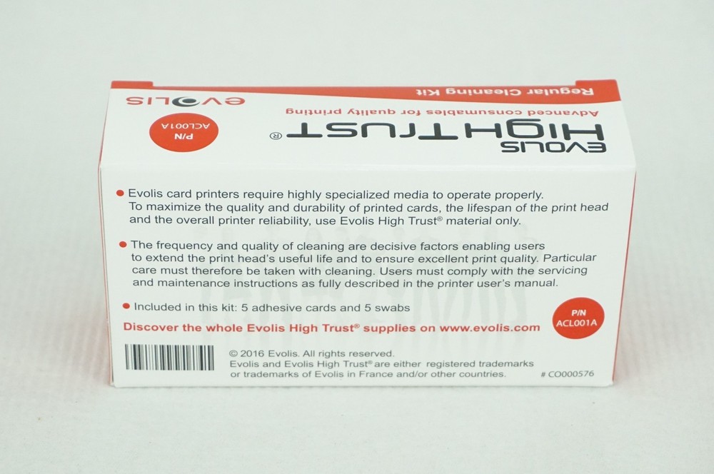 Evolis ACL001A High Trust Regular Cleaning Kit