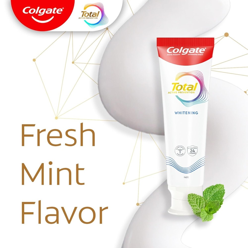 Colgate Total Active Prevention Toothpaste – Clean Mint 3.3 OZ (Select Pack)