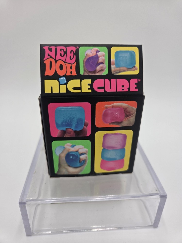 Nee Doh Nice Cube Blue Super Solid Squishy Stress Relief Toys