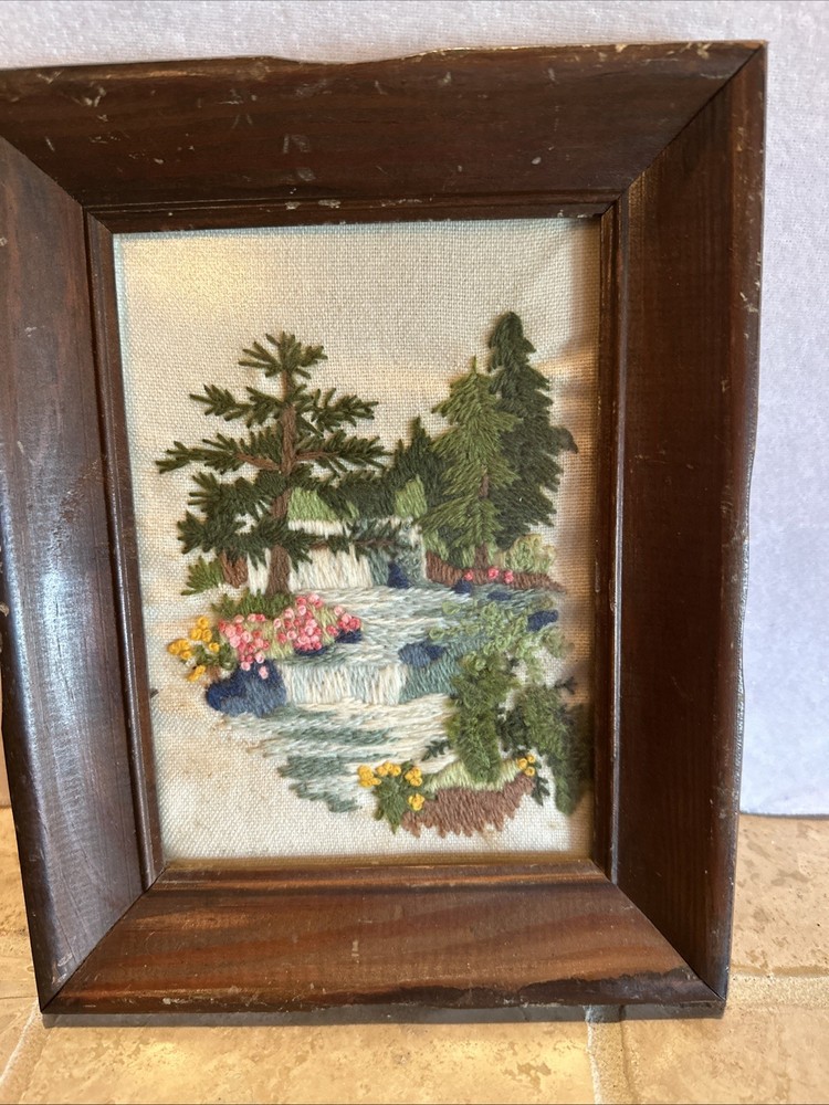 Stitcher Waterfall Evergreens  Frame