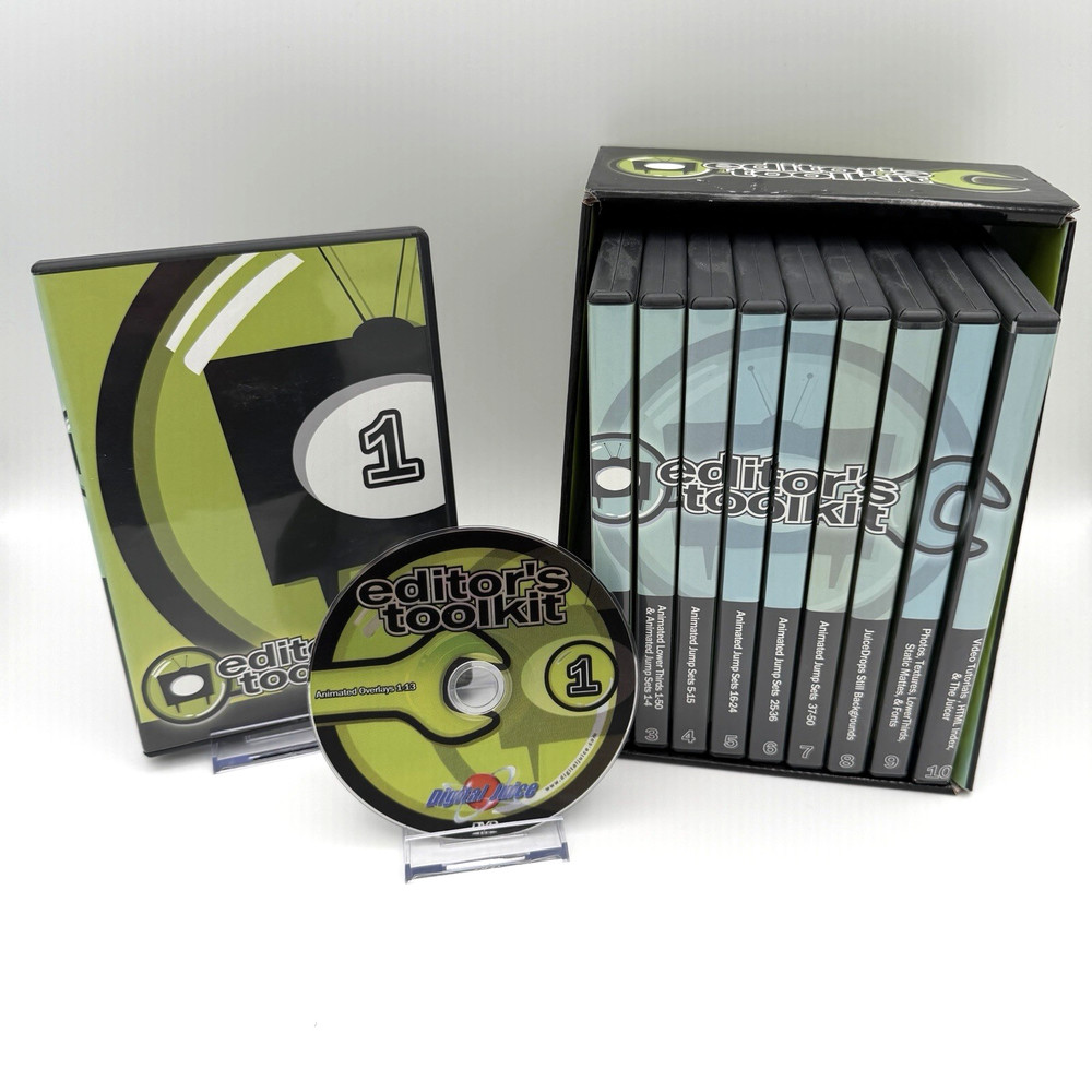 Digital Juice Editor's Toolkit Volume 1 ~ 10 DVD Set