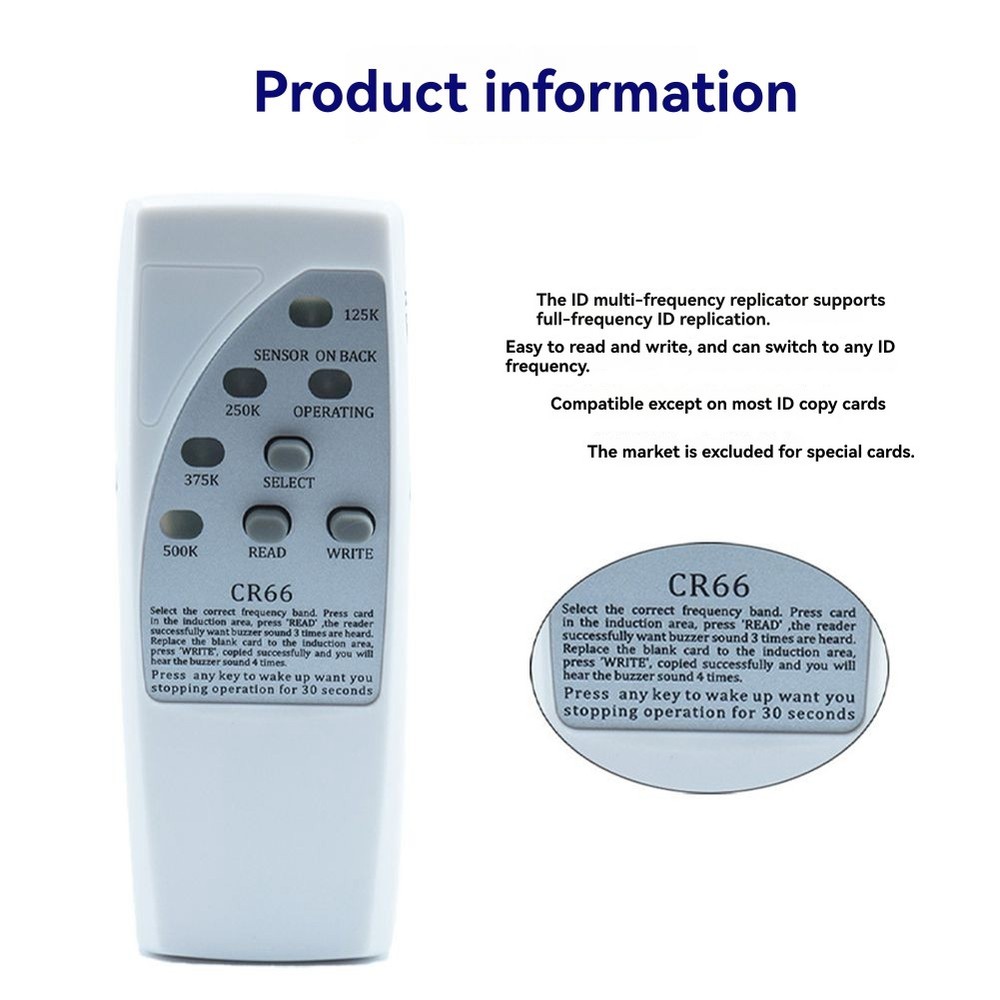 Handheld RFID Chip Reader Writer 125Khz ID Copier Duplicator ID Tags3173
