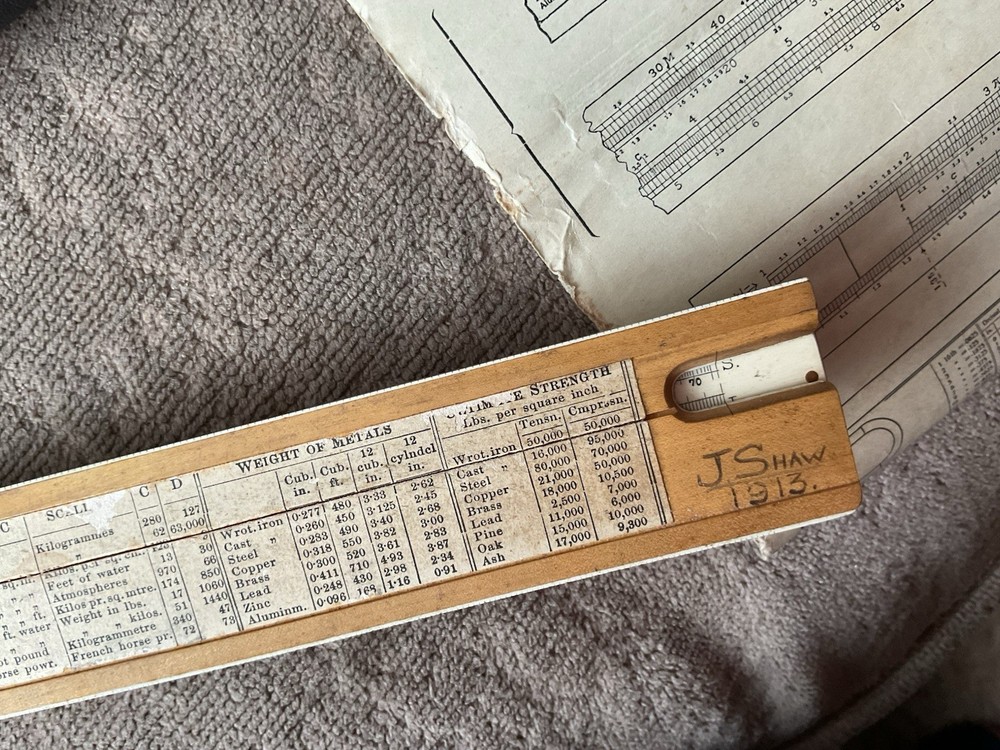 Vintage Slide Rules Bundle x 5