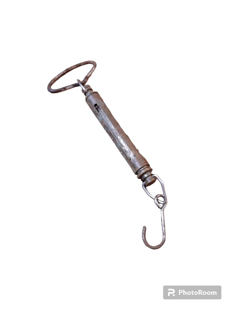 Vintage Brass Chatillon Model IN-4 hanging Fish cale