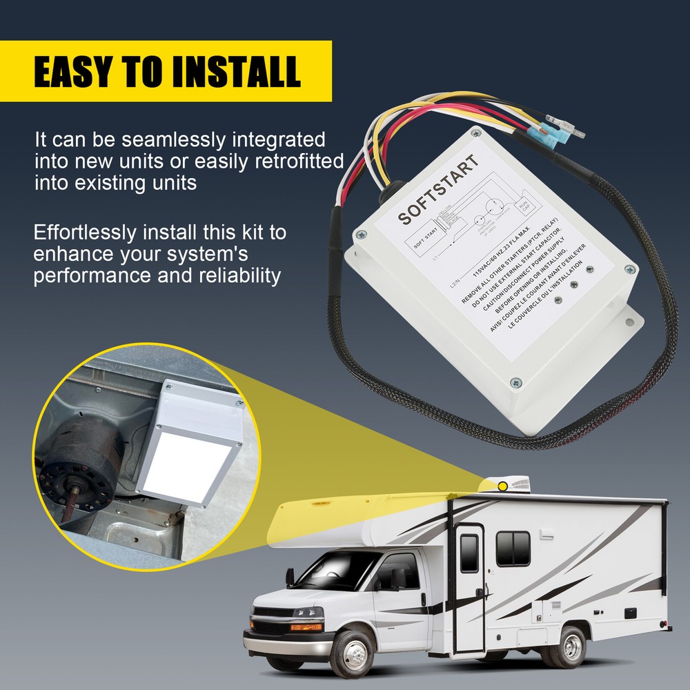 Soft Start, AC Capacitor Soft Start Control Kit 1497-3601 Fits Coleman-Mach