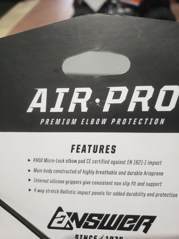 Answer Racing Air Pro Elbow Guard Black Size Medium