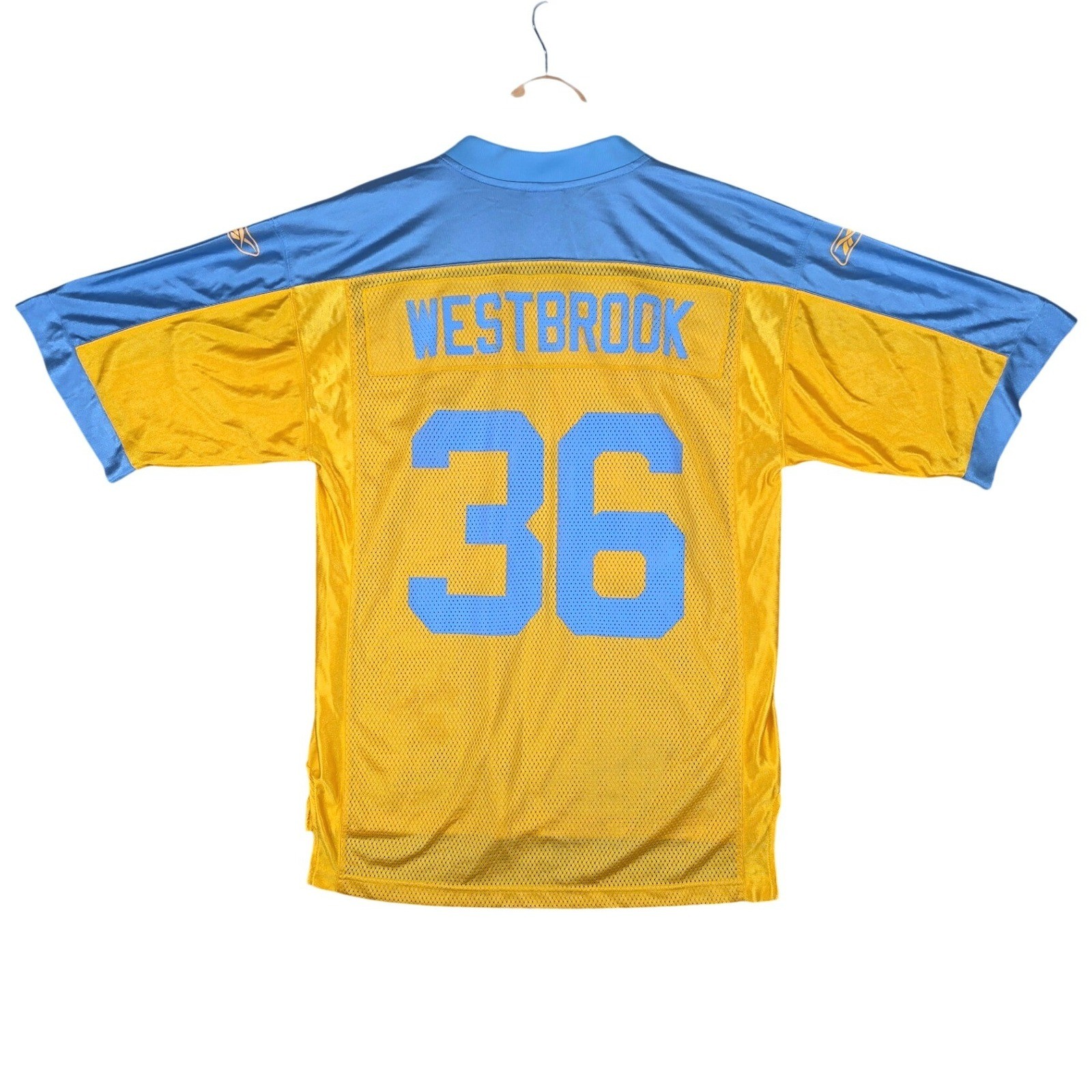 Reebok Brian Westbrook Philadelphia Eagles Jersey Mens Medium Yellow Throwback