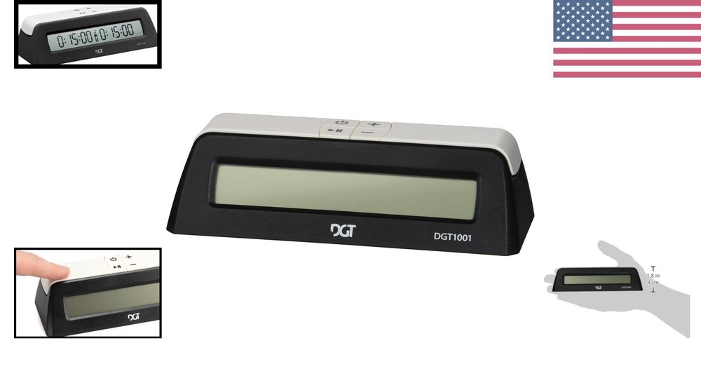 1001 Universal Digital Chess Timer with 4 Settings - Perfect for All Game Types