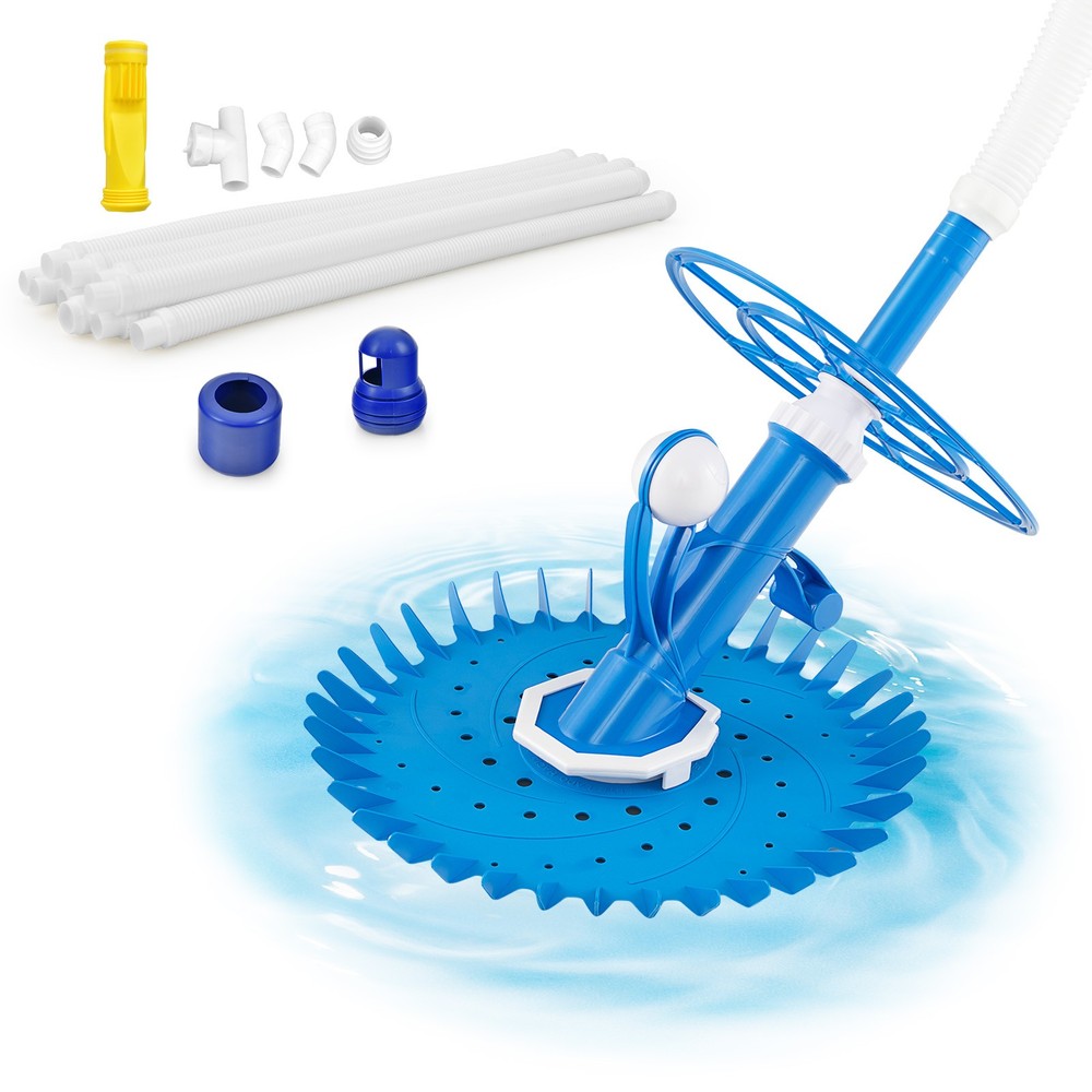 Upgraded Automatic Pool Cleaner Swimming Pool Vacuum Sweeper Clean Floor & Wall