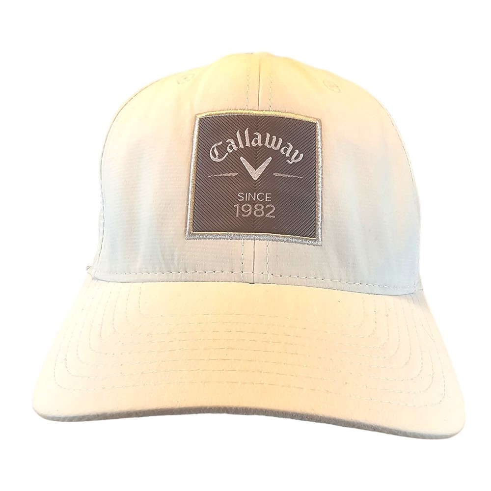 Callaway Rutherford Logo Hat Cap 110 Flexfit Snapback Hat Cap One Size White