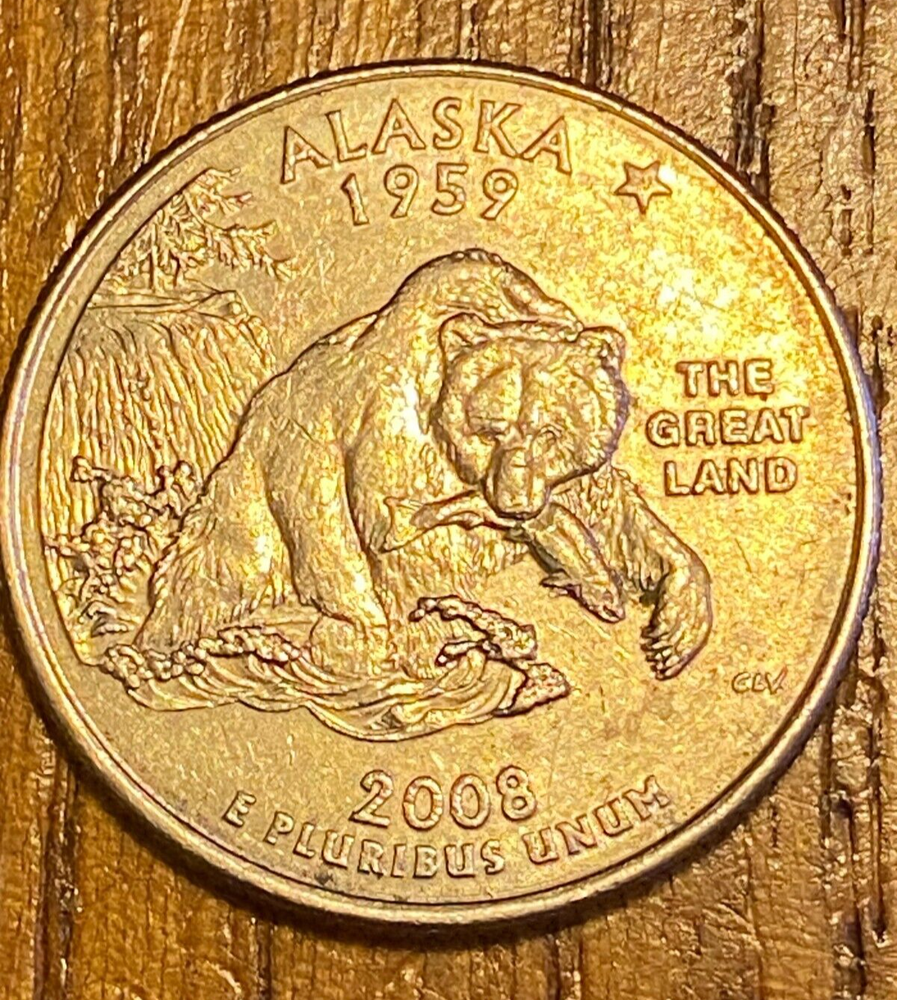 2008 D Alaska Quarter Circulated