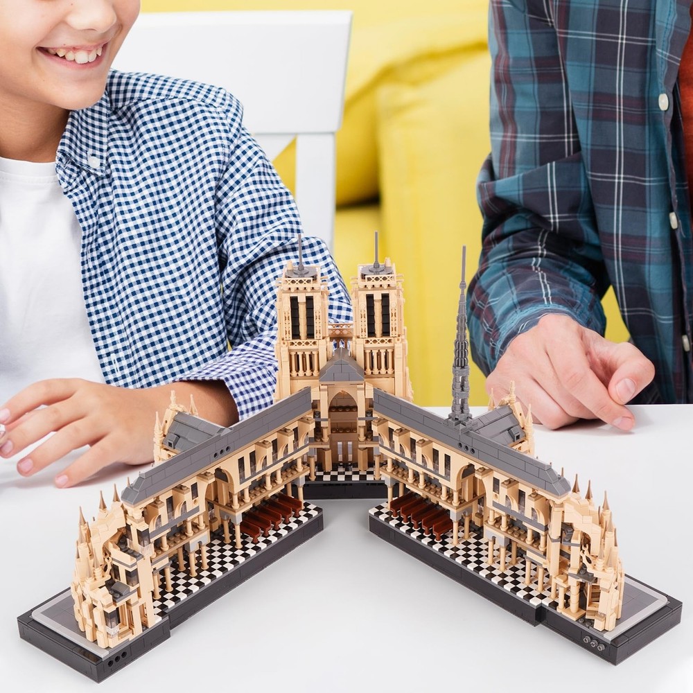 Architecture Notre-Dame de Paris Model Building Block Set, Openable Architect...