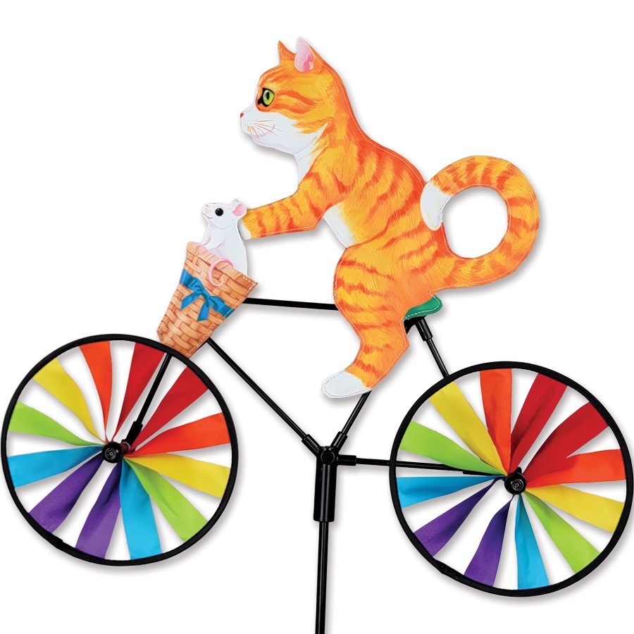 Kitten Cat Bike Wind Spinner 20"