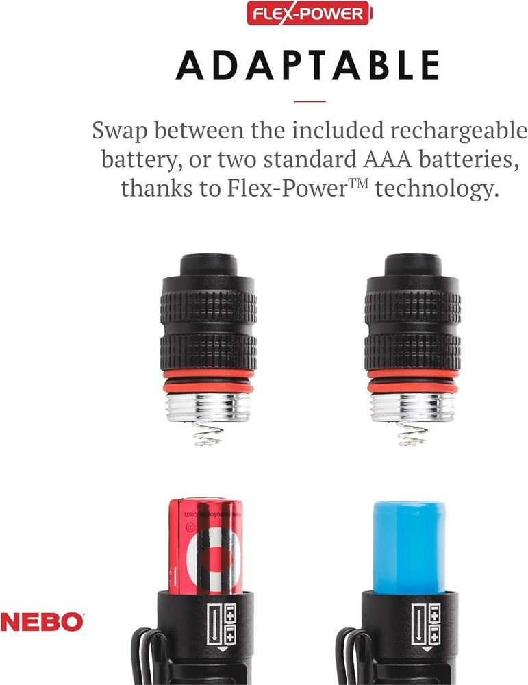 Versatile Pen Light | 360 Lumens, Rechargeable & AAA Battery