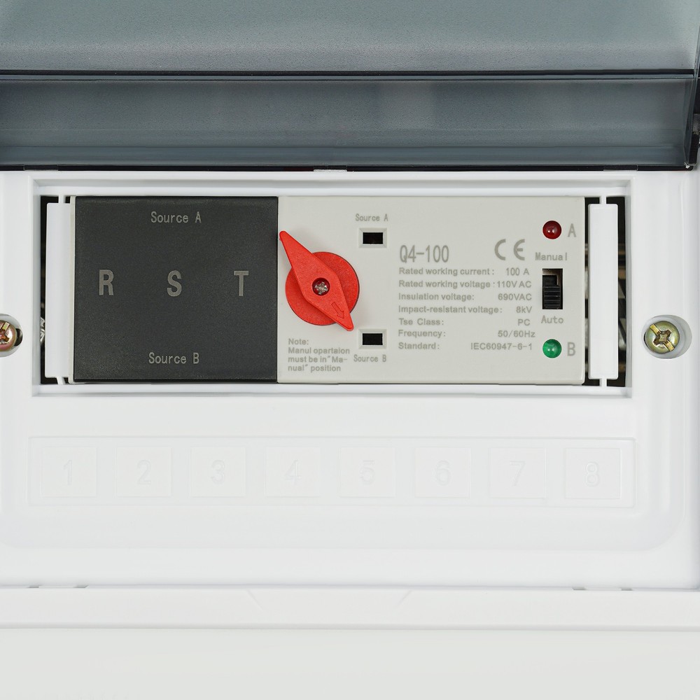 Dual-Power Transfer Switch Automatic Transfer Switch 3P 100A Transfer Switch