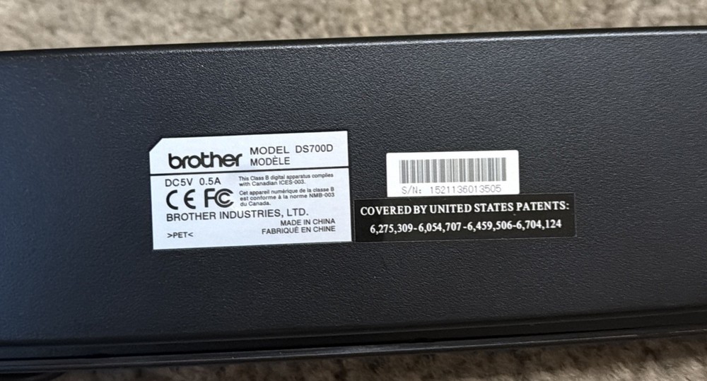 Brother DS-700D 700D DS Mobile Compact Duplex Scanner *Tested & Free-Ship*
