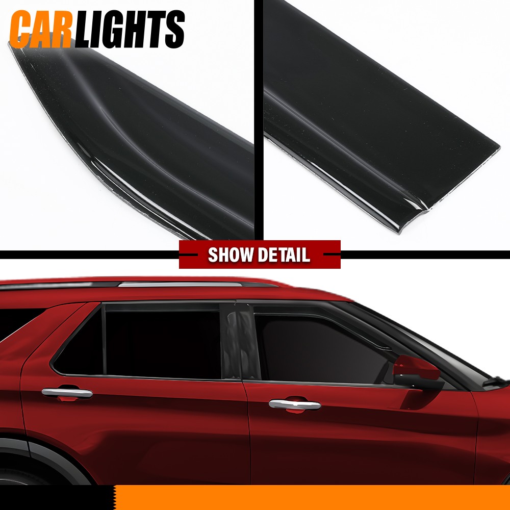AVS Window Rain Guards Visors Shield Out-Channel Fit For 2020-2025 Ford Explorer