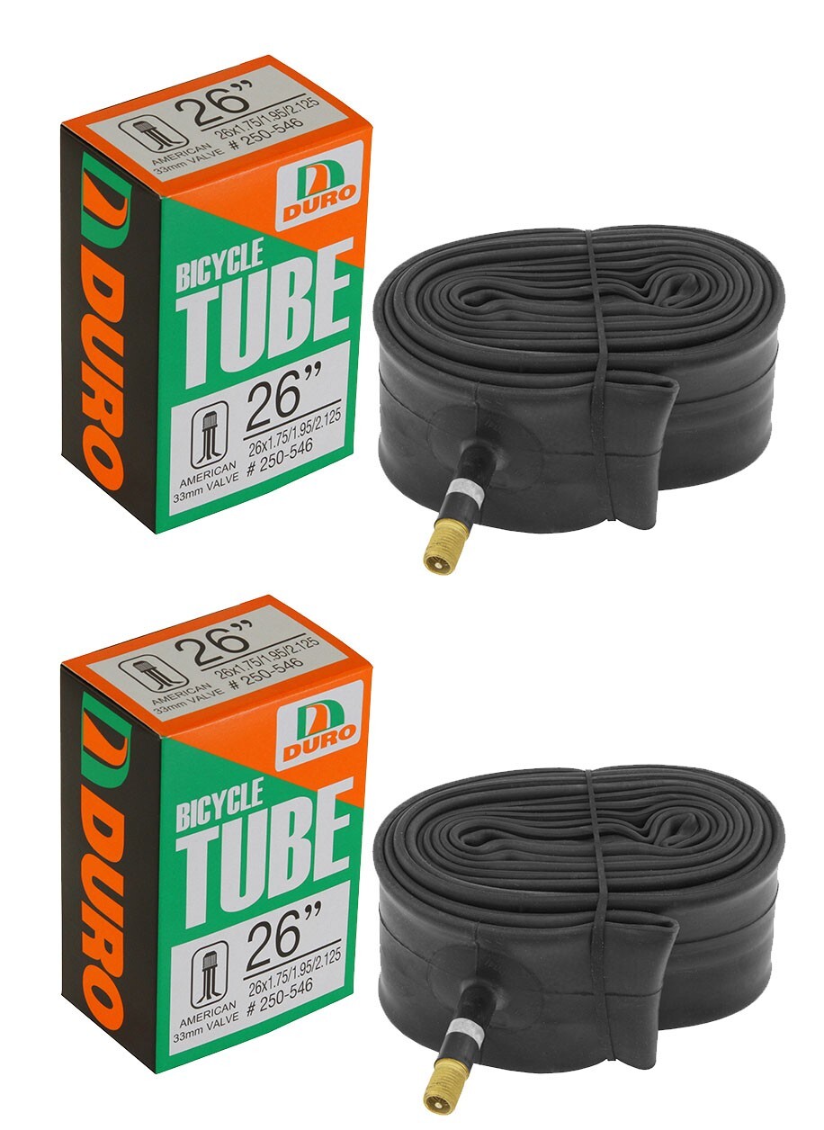 1PAIR! DURO Inner Tube Schrader Valve 26"x 1.75"-2.125" 33mm Tire Bike Bicycle.