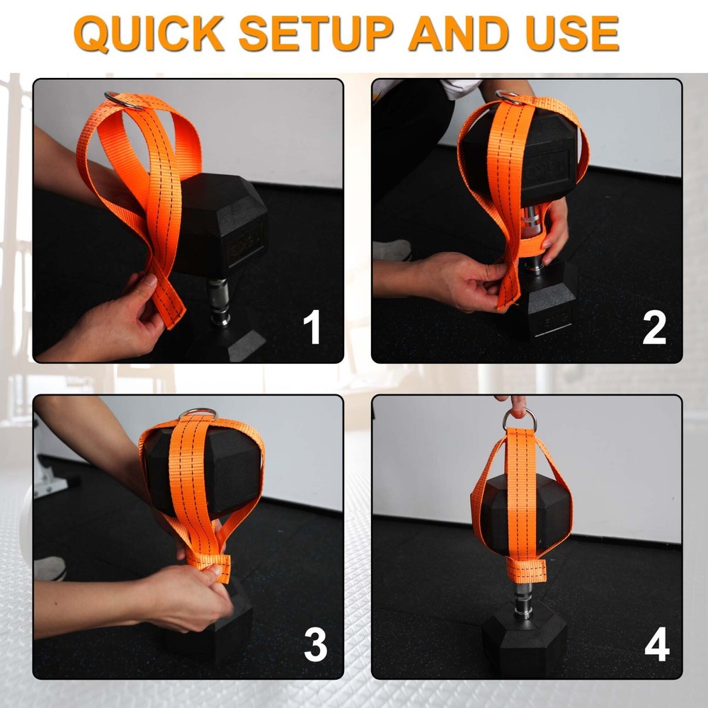 Dumbbell Loading Strap for Dip Belt Weight Plate Loading Strap Heavy Belt Duty