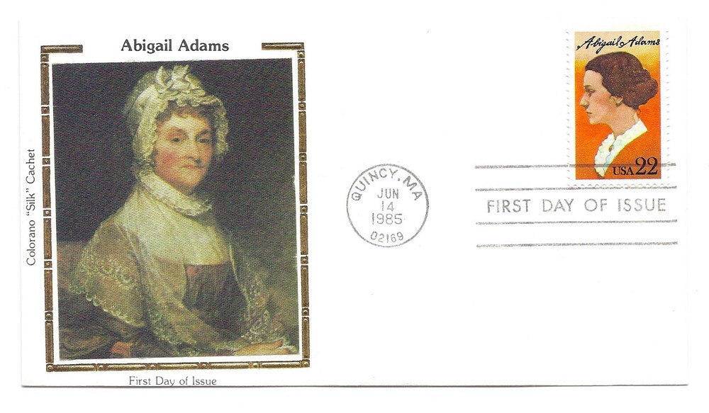 2146 Abigail Adams, Colorano "Silk" Cachet FDC