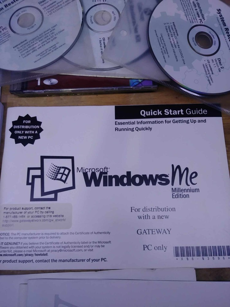 Gateway Computer User Guide EV 910 Using your PC System Restore LOT MAKE OFFER