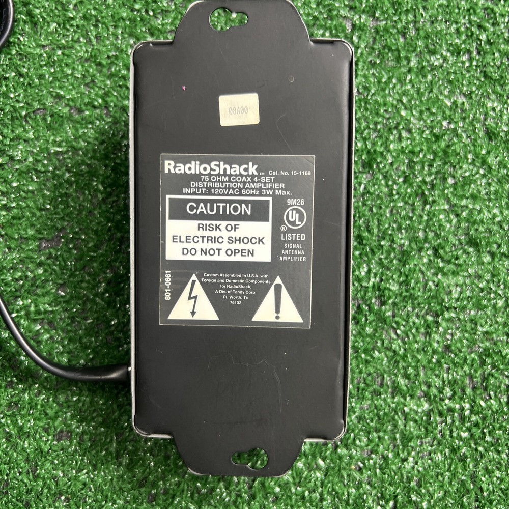 Radio Shack 75 Ohm Coax 4 Set Distribution Amplifier