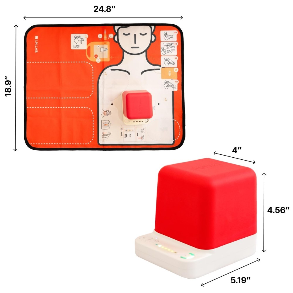 CPRCUBE 3 – CPR Training Kit | Visual & Sound Feedback Device for Trainers an...