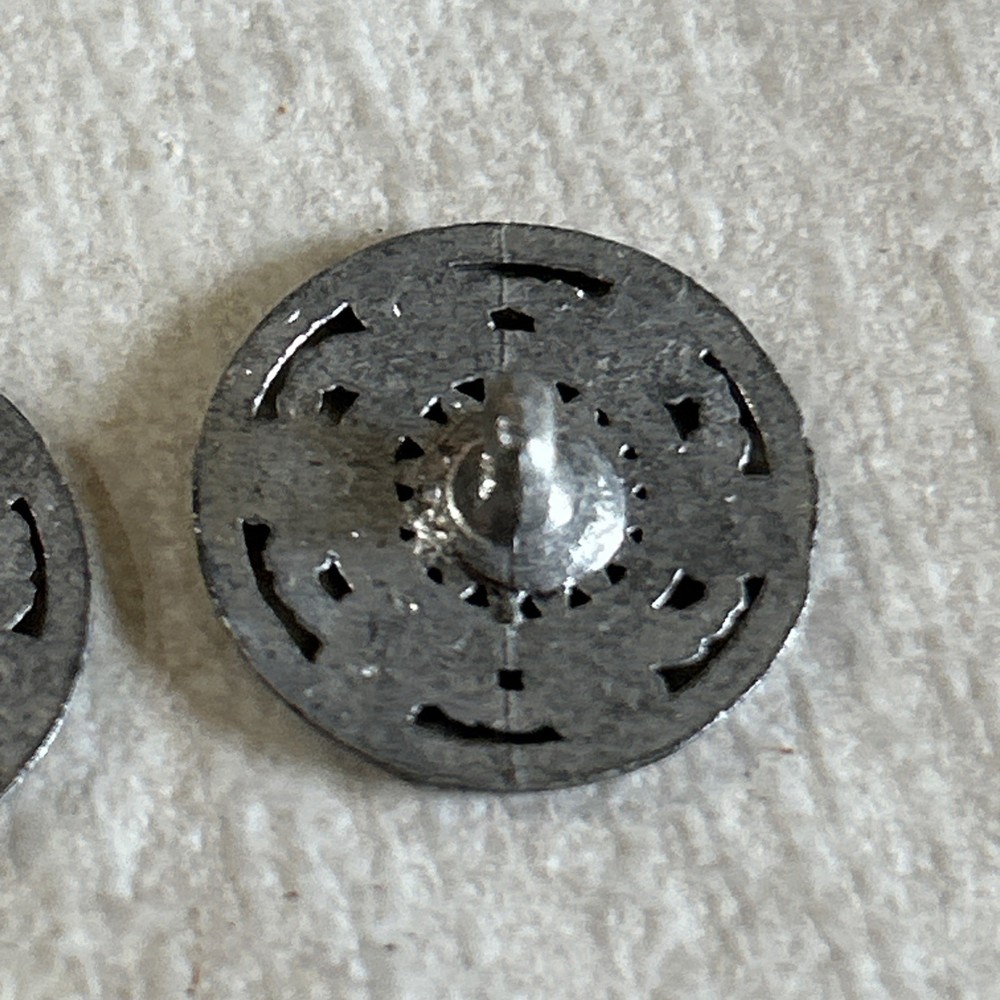 (6) Antique Buttons Unique 3 Patterns