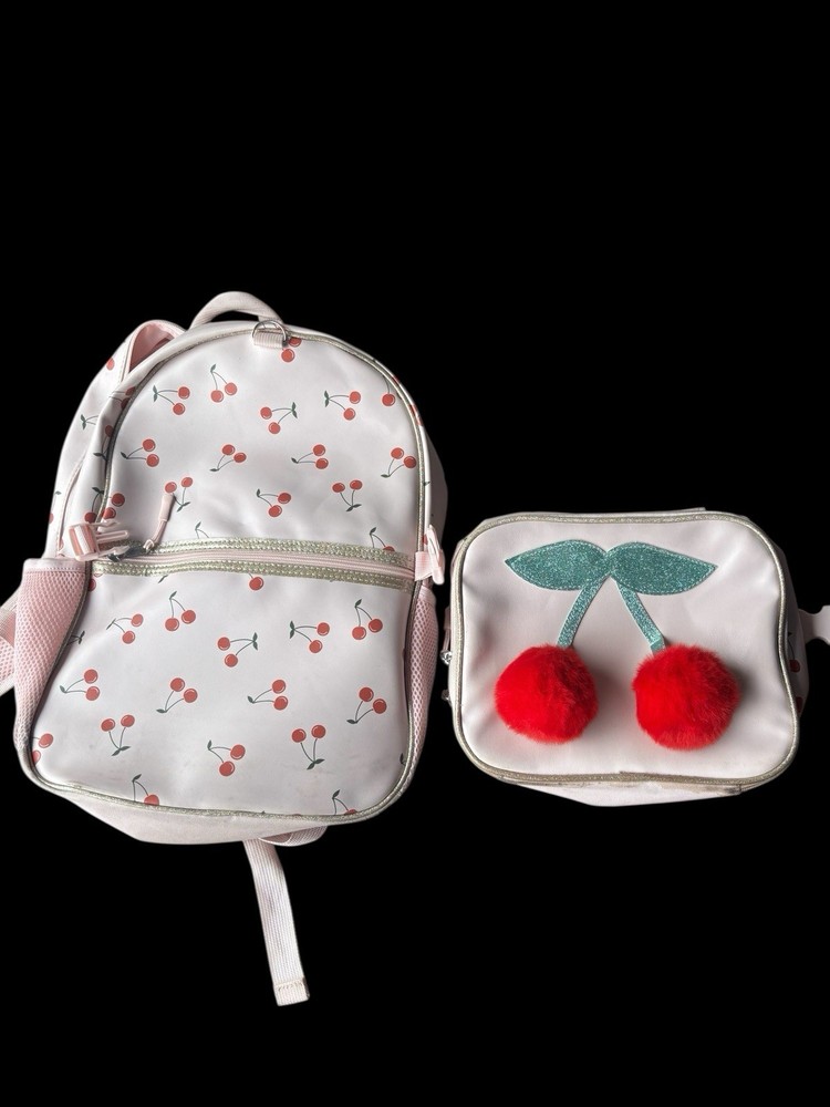 ✨Cherry backpack and matching lunch bag✨