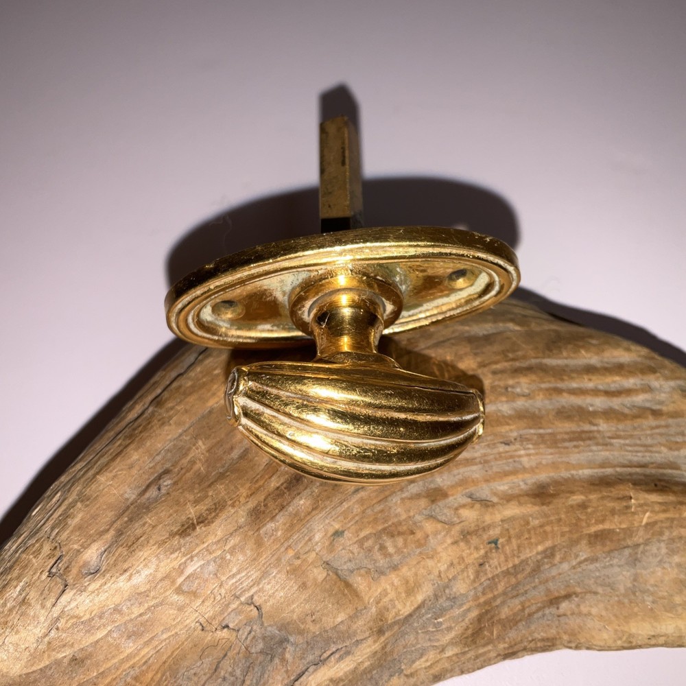 Vintage Solid Brass Interior Door Knob – Small 2” Size – Single Knob Only
