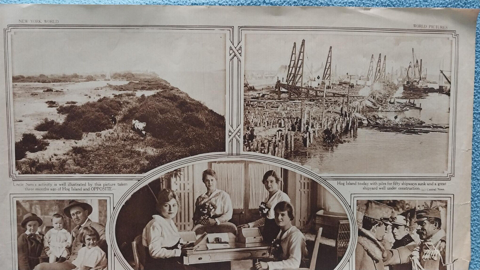 1/27/1918 NEW YORK WORLD PICTURE SECTION WW1 German Uboat & "Catalonia" of Spain