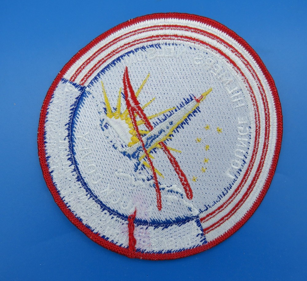 NASA PATCH vtg STS-26 Space Shuttle DISCOVERY GE Astro Space EMPLOYEE Patch 5"!