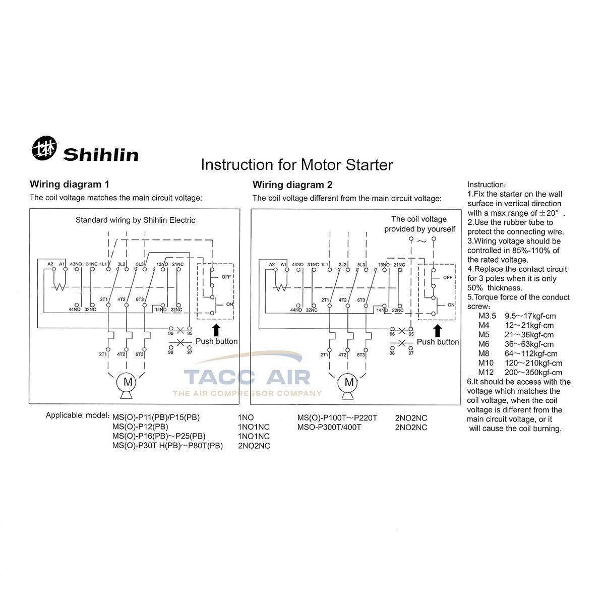 10 HP Three Phase Magnetic Starter Motor Control Switch Box 460 - 480 Volt 3 PH