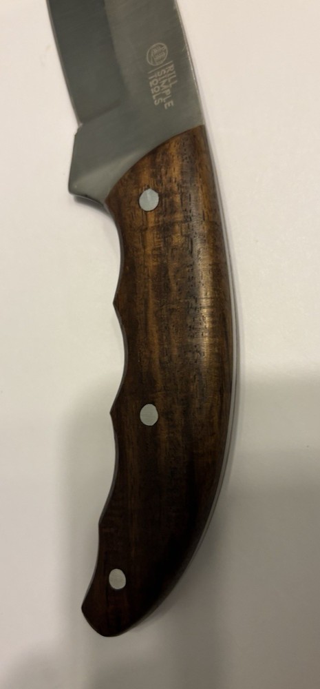 Rill Simple Tools Fixed Blade Knife Guthook Skinning Knife