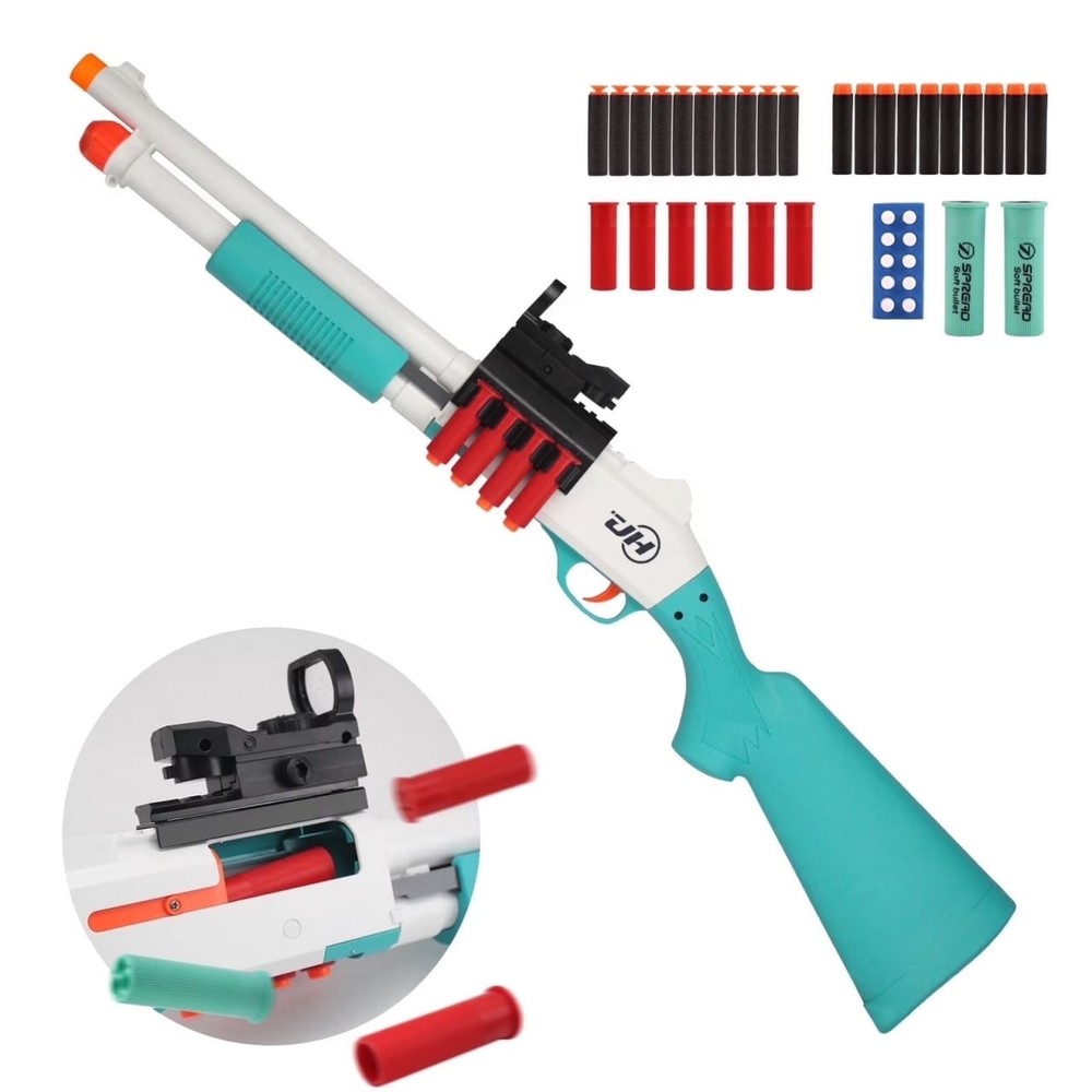 Foam Dart Blasters 30-inch Soft Darts Shell Ejecting Design