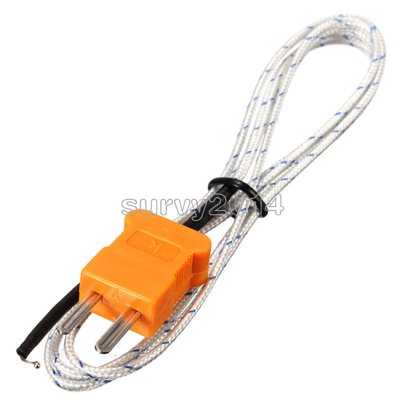 K Type Thermocouple Probe Sensor For Digital Thermometer 1M 100CM