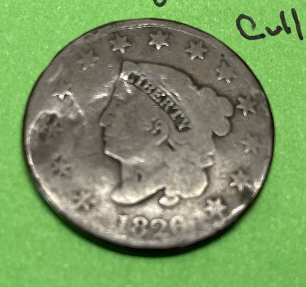 1826 Large Cent / Penny 1c Cull Grade