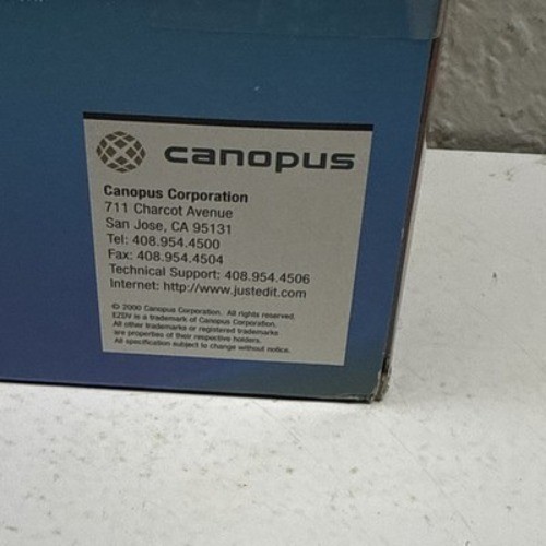 2000 Canopus EZDV - VideoHelp Capture Card