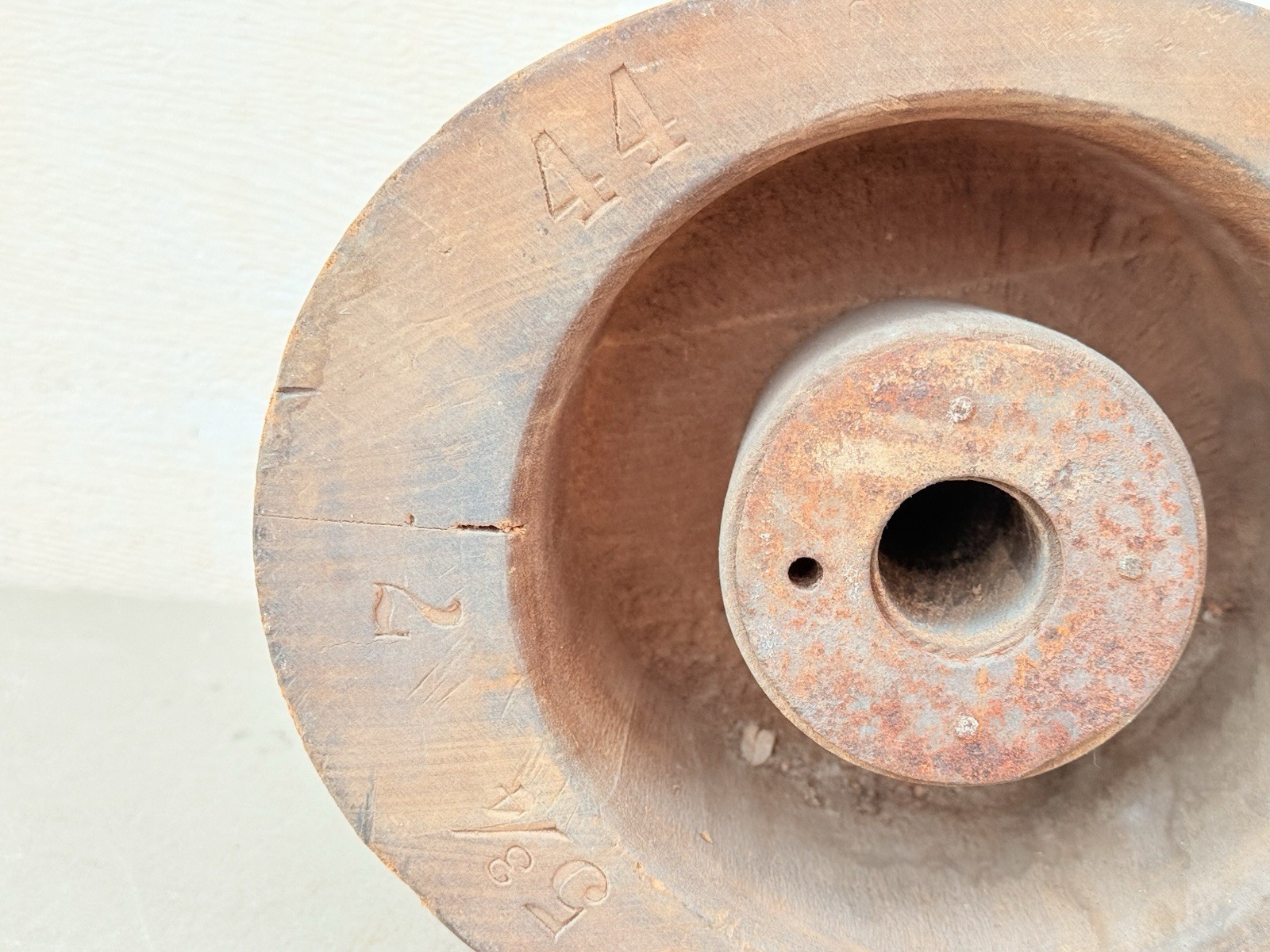 Antique Wooden Wood Hat Mold Millinery Hat Block Form