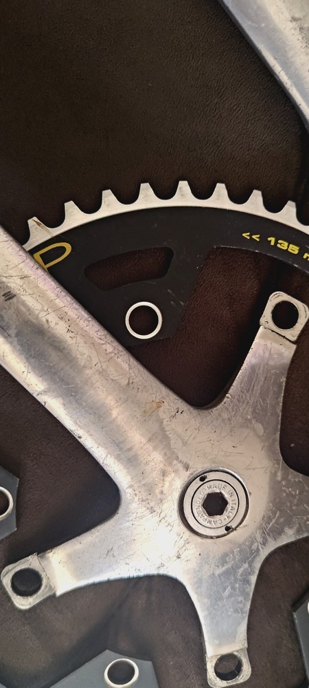 campagnolo record c cranks plus Single ring 54