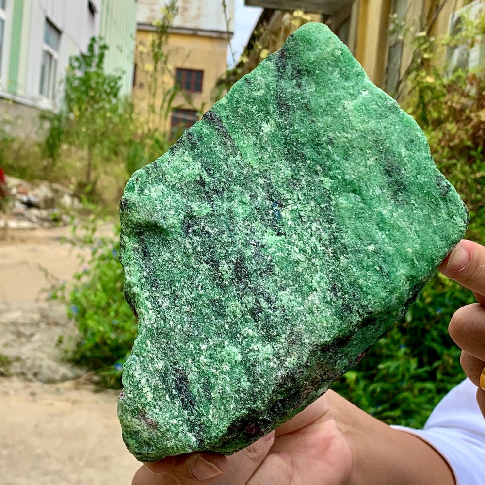 3.77LB Natural green Ruby zoisite (anylite) crystal sample Healing