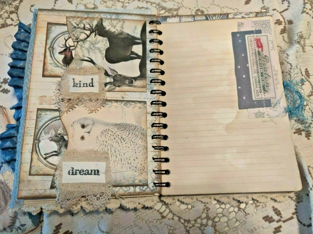 Winter's Tale Cinch Book Journal Handmade