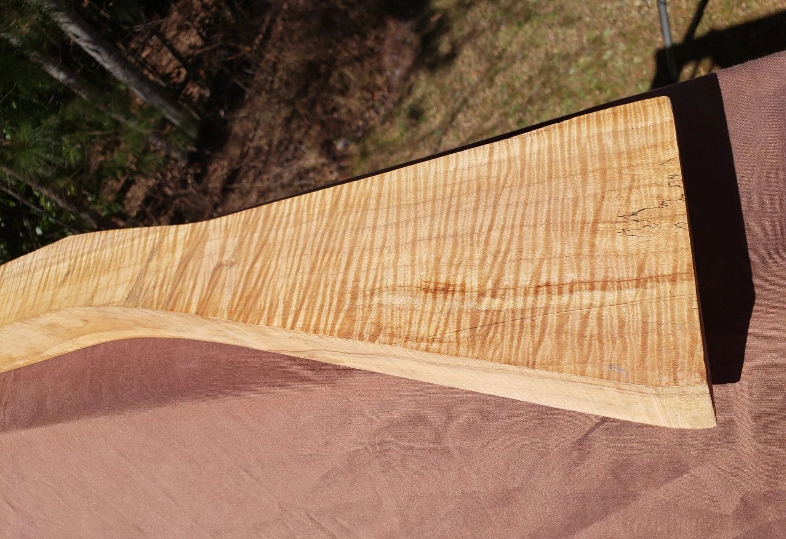 🔥 EXTRA CURLY TIGER MAPLE FULLSTOCK BLANK SLAB MUZZLELOADER LONGRIFLE HAWKEN