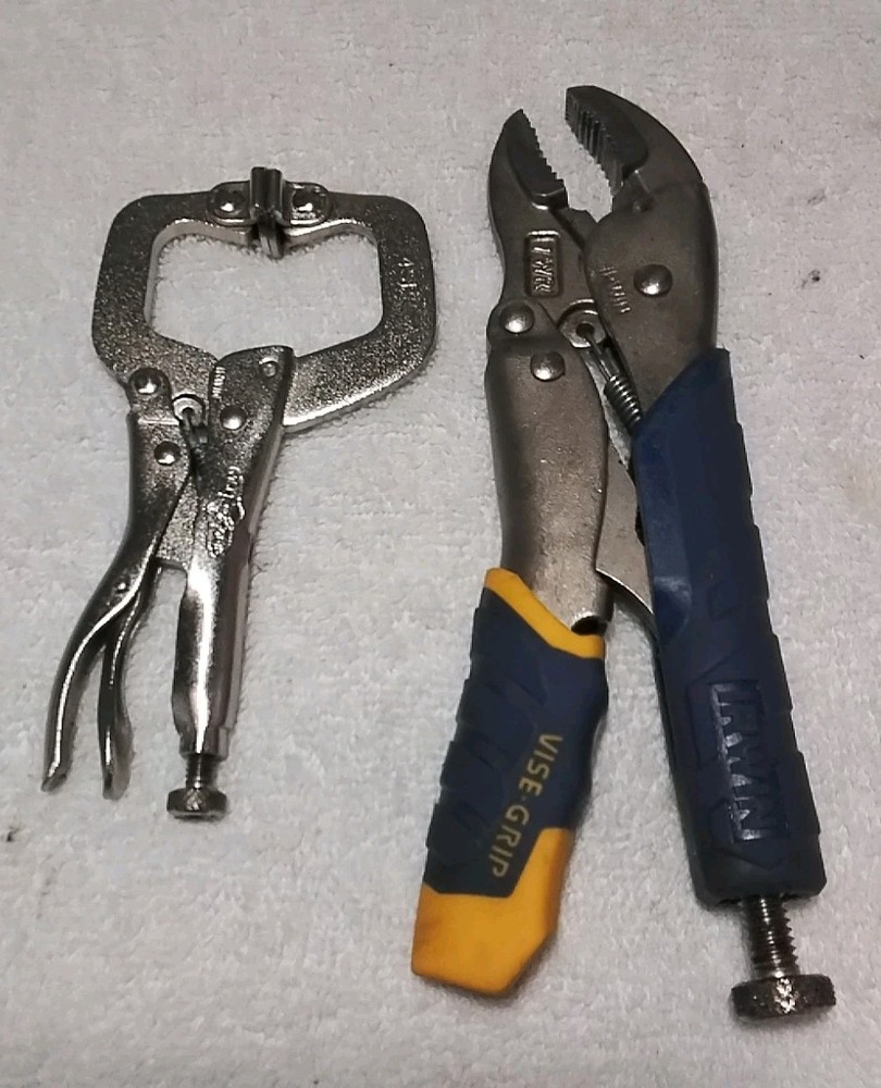 2pc IRWIN VISE-GRIP 4-SP & 7WR LOCKING PLIERS SET