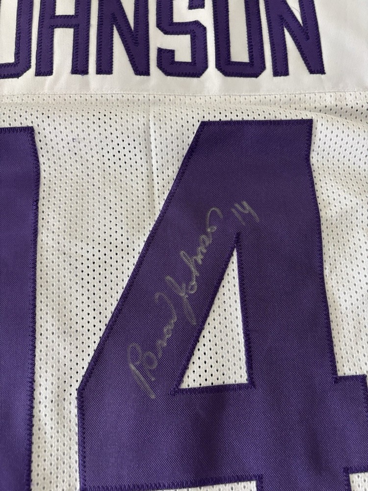 Vikings Brad Johnson signed Jersey W/COA