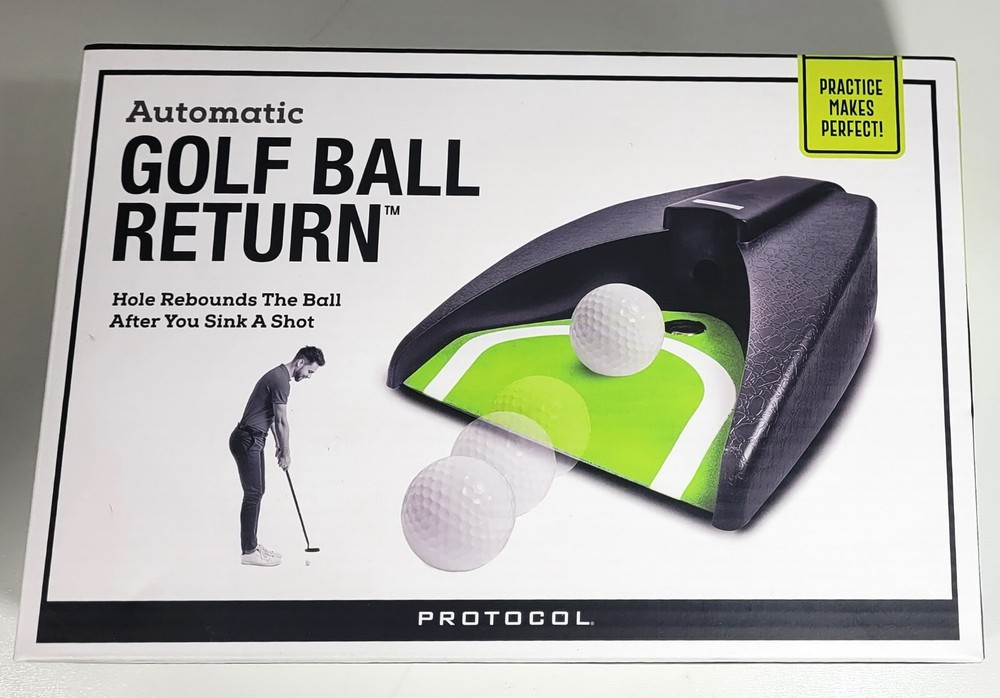 Protocol Automatic Golf Ball Return Indoor Putting Practice Cup Training Putt