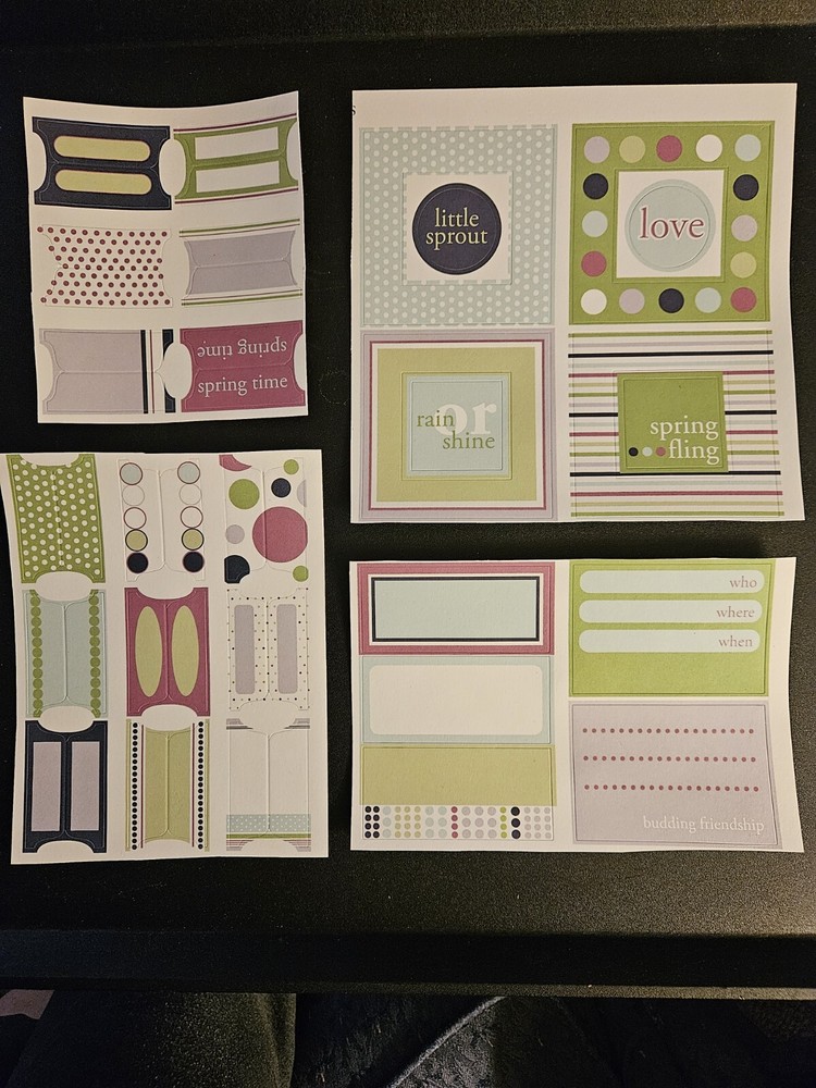 Tags - Stickers - Scrapbooking Embellishments 42-pc