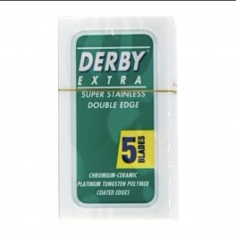 25 DERBY Razor Blades Extra Super Stainless Double Edge Sampler