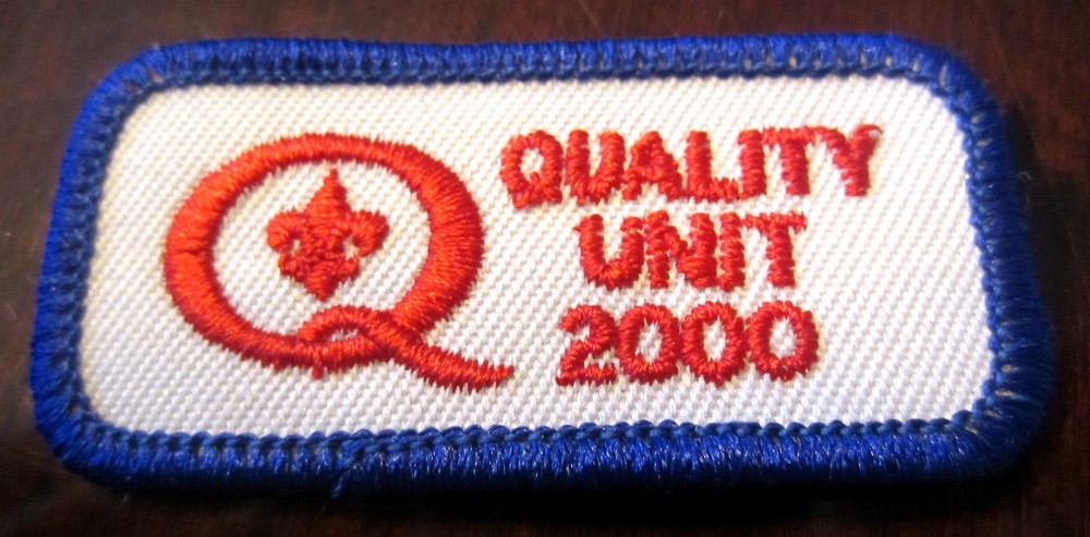 Vintage Uniform Patch Boy Scout Quality Unit Red White Blue 2000
